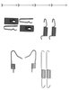 Accessory Kit, parking brake shoes TEXTAR 97036900