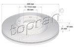 Brake Disc TOPRAN 631173
