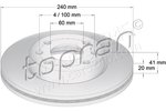 Brake Disc TOPRAN 206121