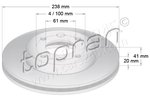 Brake Disc TOPRAN 700176
