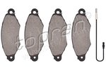 Brake Pad Set, disc brake TOPRAN 700629