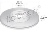 Brake Disc TOPRAN 205521