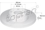 Brake Disc TOPRAN 108507