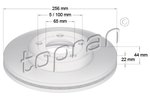 Brake Disc TOPRAN 631175