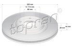 Brake Disc TOPRAN 631177