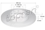 Brake Disc TOPRAN 723881