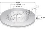 Brake Disc TOPRAN 720247