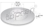 Brake Disc TOPRAN 207628