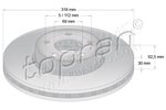 Brake Disc TOPRAN 631166