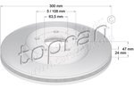 Brake Disc TOPRAN 301956