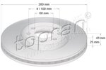 Brake Disc TOPRAN 207179