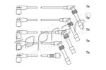 Ignition Cable Kit TOPRAN 205105