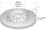 Brake Disc TOPRAN 206120