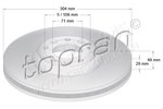 Brake Disc TOPRAN 723321