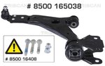 Control Arm/Trailing Arm, wheel suspension TRISCAN 8500165038