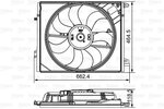 Fan, engine cooling VALEO 696881