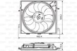 Fan, engine cooling VALEO 696873