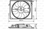 Fan, engine cooling VALEO 696882