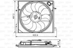 Fan, engine cooling VALEO 698582