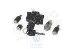 1 lock cylinder set for door handle, rear flap and ignition starter switch Volkswagen Classic 6K0898375M