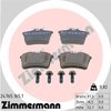 Brake Pad Set, disc brake ZIMMERMANN 247651651