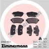 Brake Pad Set, disc brake ZIMMERMANN 259651551