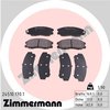 Brake Pad Set, disc brake ZIMMERMANN 245101701