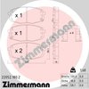 Brake Pad Set, disc brake ZIMMERMANN 220521802